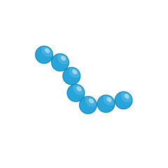 Glycolipid cell vector illustration. Structure of cell membrane.