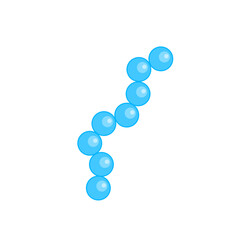 Glycolipid cell vector illustration. Structure of cell membrane.