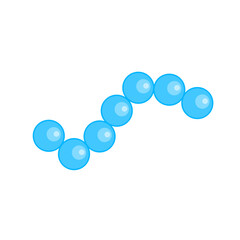 Glycolipid cell vector illustration. Structure of cell membrane.