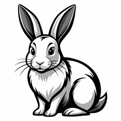 vector of a rabbit