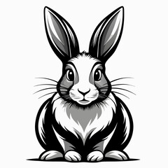vector of a rabbit