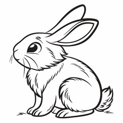 vector of a rabbit