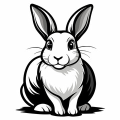 vector of a rabbit
