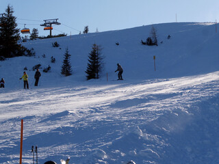 Grießenkareckabfahrt in Richtung Flachau