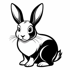 vector of a rabbit