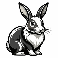vector of a rabbit