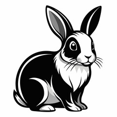 vector of a rabbit