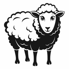 vector of a sheep