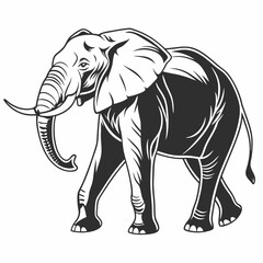 elephant vector silhouette