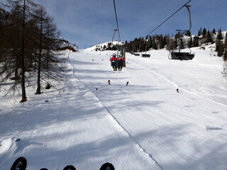 Skifahren im Skigebiet Zauchensee