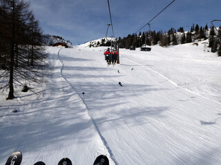 Skifahren im Skigebiet Zauchensee