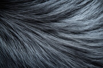 Fototapeta premium Soft gray animal fur texture creating a beautiful and shiny background, ideal for design projects