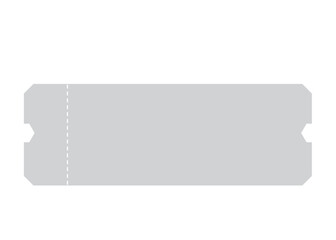 Theater, cinema ticket realistic vector