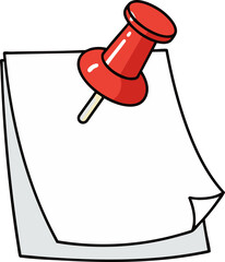 push pin isolated on white