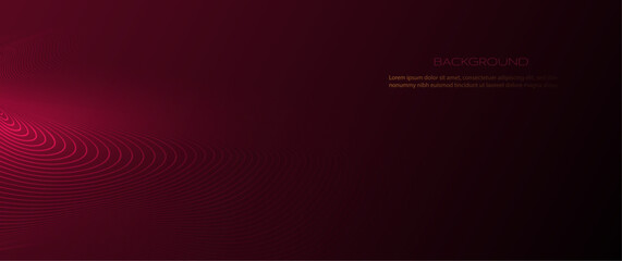 Vector abstract motion of curve lines, light shiny, glow effect. Illustration design. Wave, wavy line pattern. Element graphic design for technology banner template, wallpaper background