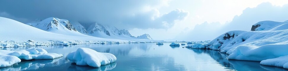 Fototapeta premium Ice background perfect for winter landscapes, cool, icy