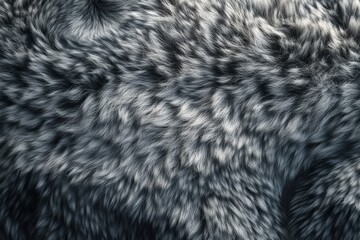 Soft gray and white animal fur creates a beautiful and textured background, perfect for design projects needing a touch of nature