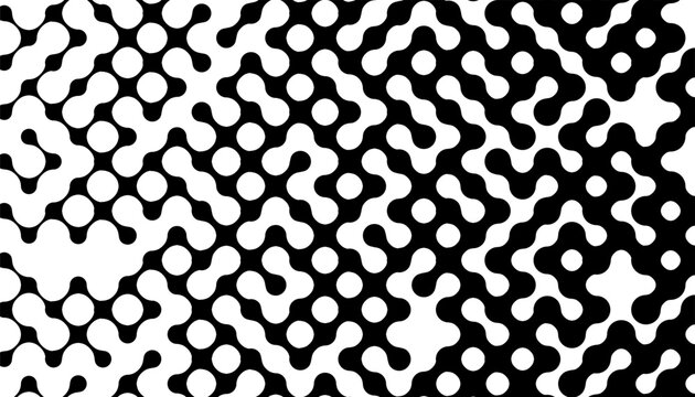 Black and white abstract transition pattern with dynamic shape effect. Smooth motion effect for modern background and jersey design. Vector Format Illustration 