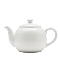 Teapot Ceramic Isolated on White Background Classic Style High Quality Isolated Photo