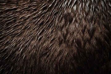 Fototapeta premium Brown animal fur creating a natural, textured background, highlighting the intricate details of wildlife