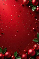 Luxurious red velvet texture background with festive Christmas theme, perfect for high-end holiday designs and promotions,  Christmas,  luxury