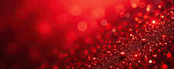 Red glitter texture Christmas banner background with festive sparkles and shimmer for holiday season and New Year celebrations,  holiday,  festive