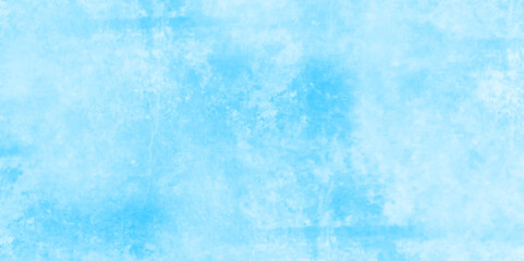 Obraz premium Light blue grunge damaged rusty concrete paint wall texture. blue marble texture. blue paper texture. blue winter vector watercolor art background with clouds.