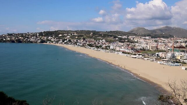 Scenic Coastal and Mountain Landscape Views in Gaeta Italy