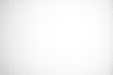 Repetitive small dot halftone pattern on white background,  grid,  vector