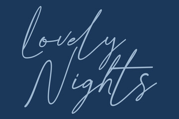 lovely nights latter vector illustration design 