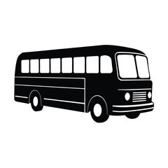 Bus vector silhouette