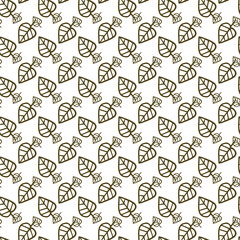 Leaves Alone Seamless Vector Pattern Design