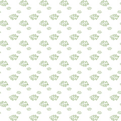 Leaves Alone Seamless Vector Pattern Design