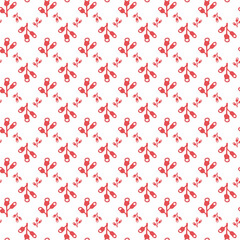 Leaves Alone Seamless Vector Pattern Design