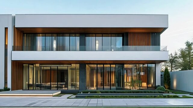 Clean Lines Modern House Exterior Architecture