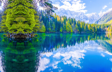 mountain lake in the mountains