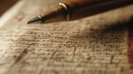Close-up of a Vatican scribeÃ¢ÂÂs notes written in the margins of a manuscript, visible under magnification.