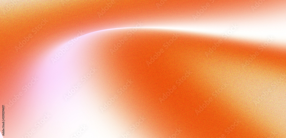 Aufkleber abstract transparent orange and pink gradient curve background.
