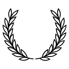 Golden laurel wreath