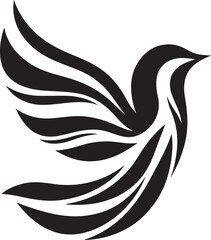 Bird Abstract Wings Logo Vector