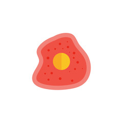 Human liver hepatocyte anatomy. Vector illustration