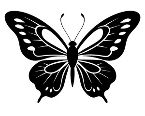 Butterfly Silhouette Vector Design, Butterfly SVG, Butterfly Icon