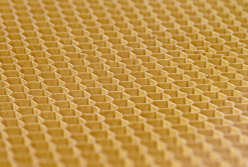 Hollow cells of honeycomb structure made of fiberglass or another composite material