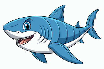 vector illustration of a cartoon fish