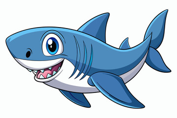 Obraz premium vector illustration of a cartoon fish