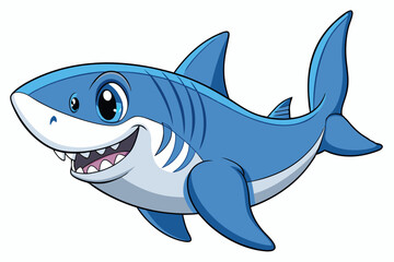 vector illustration of a cartoon fish
