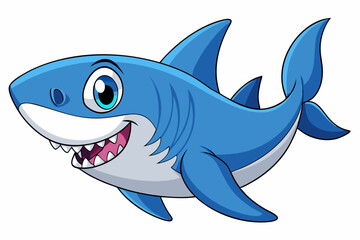 vector illustration of a cartoon fish