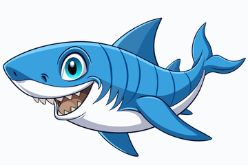 vector illustration of a cartoon fish