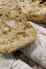 Traditional homemade rye bread