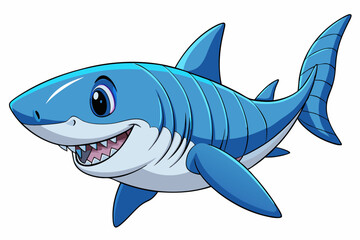 Obraz premium vector illustration of a cartoon fish